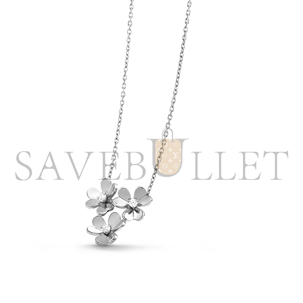 VAN CLEEF ARPELS FRIVOLE PENDANT, 3 FLOWERS VCARP2DN00